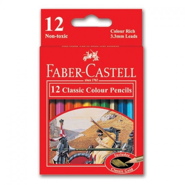 Faber Castell FCI115852 Classic Line Color Pencils (pkt/12pc)